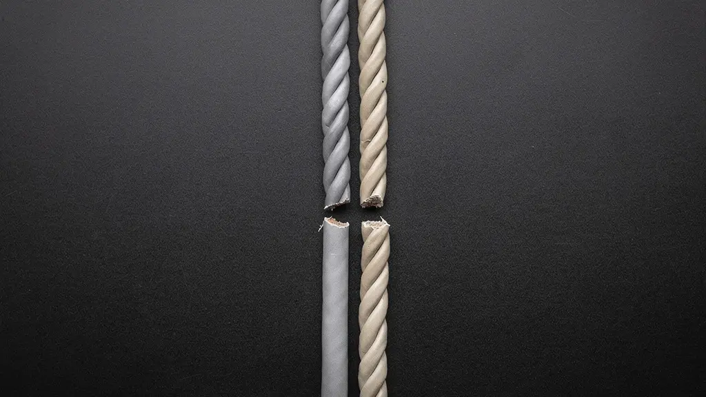 Trois câbles réseau distincts torsadés comme une corde, symbolisant une connexion Internet multi-liens résiliente même si l’un des liens se rompt.