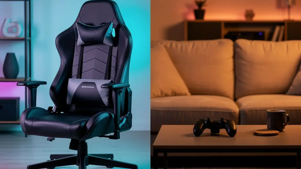Comparaison visuelle entre différents services de cloud gaming illustrant une ambiance premium et une ambiance plus décontractée.