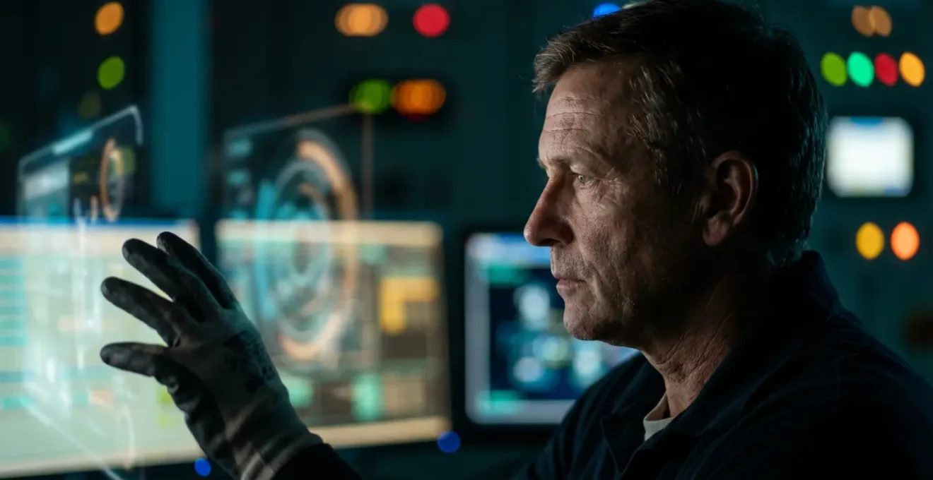 Visualisation d'un jumeau numérique d'équipement industriel avec représentation abstraite des flux de données